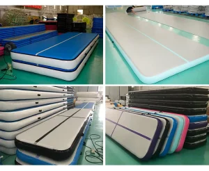 Double Wall Fabric 20ft 30ft 40ft DWF Air Track Gymnastics Inflatable Gym Mat