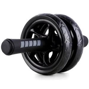 Double Wheel Rubber Ab Wheel for Home Core Workout and Abdominal Exercise