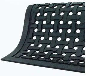 Drainage Rubber Anti-Fatigue Floor Mat, Anti-Slip Workshop Floor Tiles for Home Kitchen and Commercial Use