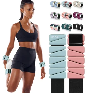 Dual-Color Silicone Metal Ankle and Wrist Weights 1 kg 2 kg