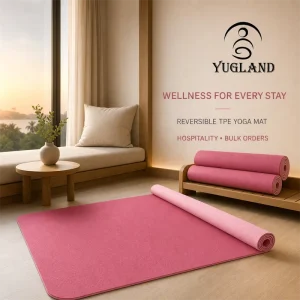 Dual-Color TPE Non-Slip Yoga Mat for Core Strength and Pilates, Factory Vendor