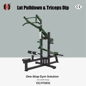 Dual Purpose Training Equipment With Multi Grip Bar Knee Support Platform Lat Pulldown Triceps Dip Machine for Gym