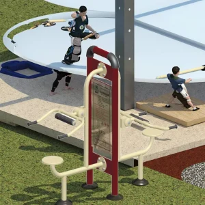 Dual Sided Multi Function Steel Gym Equipment for TUV Certified Outdoor Fitness Parks Facility for Government Bids