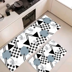 Dual-Sided Textured Scratch-Resistant PVC Foam Kitchen Mat Durable Waterproof