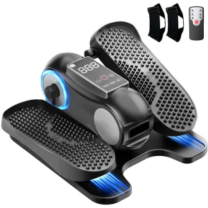 Dual Use Elliptical Machine for Personal Training Compact Arm and Foot Pedal Equipment for Cardio and Strength