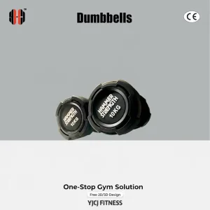 Dumbbell With Multi Facet Weight Heads Compact Grip Durable Build for Commercial Fitness Strength Training Equipment