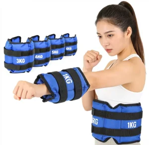 Durable Adjustable Unisex Ankle & Wrist Weight Set with Sandbag, 1-5 kg