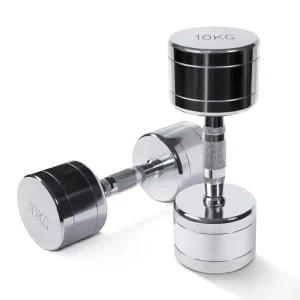 Durable Chrome Steel Dumbbell Set for Weight Lifting