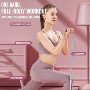 Durable Elastic Resistance Band Pull Rope for Yoga, Gym, and Full Body Training