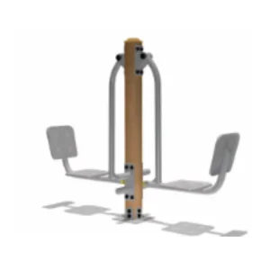 Durable Galvanized Steel, Plastic, and Wood Outdoor Fitness Equipment for Public Parks with Custom Color