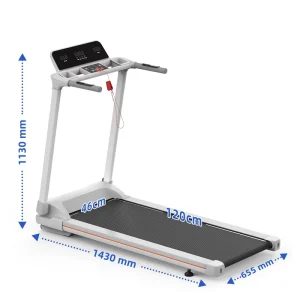Durable Heavy Duty Electric Treadmill Home Foldable Portable 15% Auto Incline 1.25HP Motor LED Display