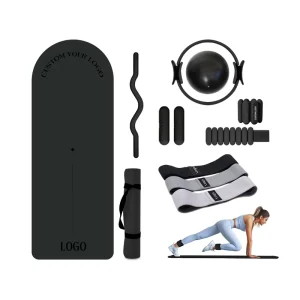 Durable Home Gym Fitness Accessories Set Including Yoga Mat Power Ring Ankle Weights and Sliders Discs Pilates Equipment