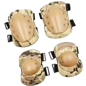 Durable Impact Resistant Adjustable Breathable Secure Fit Outdoor Sports Knee and Elbow Pads