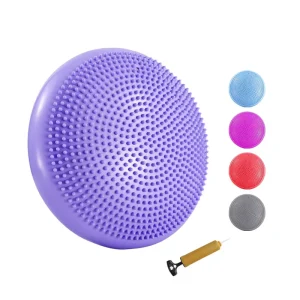 Durable Inflatable Stability Yoga Massage Wobble Cushion Balance Disc Pads for Core Training Exercise