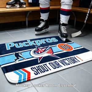 Durable Non-Slip Hockey Dressing Floor Mat for Locker Rooms and Home