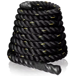 Durable Nylon & Plastic Steel Core Short Heavy Battle Rope for Small Space Use