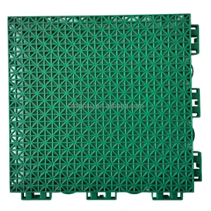 Durable PP Interlocking Plastic Floor Tiles with Shock Absorption System and 5 Year Warranty for Outdoor Basketball Courts