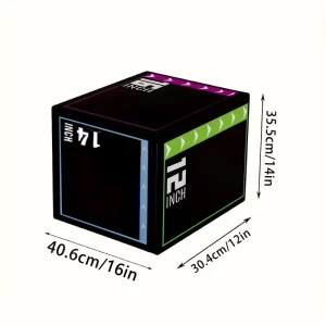Durable PVC Leather Soft Plyo Box Set for Gym Fitness Training Model J146
