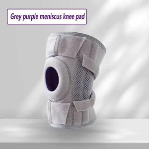 Durable Polyester Gray purple Knee Support Scientific protection of the Knees Suitable for Running Balls Activity