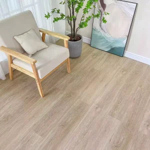 Durable SPC Stone Plastic Composite Flooring Fireproof Waterproof Moisture-Proof Interlocking Design Modern Simple Hand Ripples