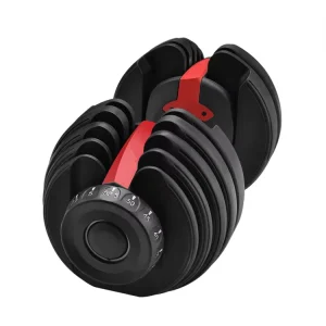 Durable Steel Adjustable Dumbbells 24kg Weight Set with Non Slip Grip Black Red Yellow OEM ODM for Home Gym