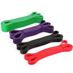 Durable Waterproof Fitness Exercise Bands Latex with High Elasticity for Strength Training and Stretching Aid