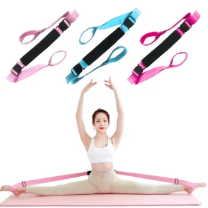 Durable and Portable Multi functional Pilates Strap Yoga Rope for Pilates Practice Ballet Stretching and Splits Training