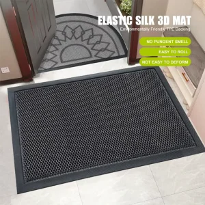 Dust Control Easy to Clean TPE Rubber 3D Mesh Door Mat
