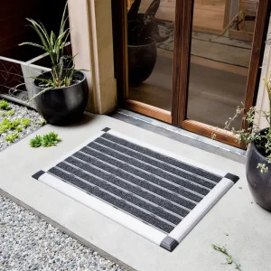 Dust Removal Aluminum Alloy Entrance Floor Mat with Waterproof Carpet Customized