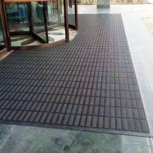 Dust-Removing Waterproof Carpet Insert PVC Interlocking Tiles Entrance Outdoor Floor Mat
