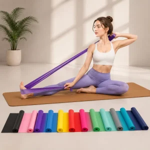 Dynamic Flexibility Elastic TPE Strength Training Home Gym Custom Logo Fitness Exercise Resistance Band