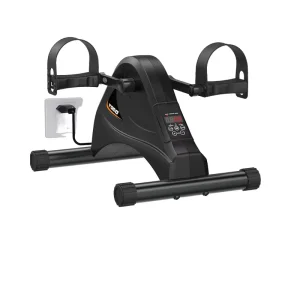 EB Model Motorized Mini Pedal Exerciser Portable Plastic Exercise Bike 100kg Capacity AAA Battery US Plug