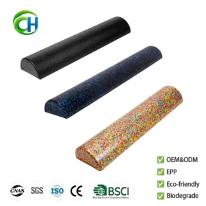 EPP Foam Roller 60cm Black Lightweight Balance Training Massage Roller