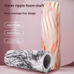 EVA Camouflage Water Ripple Hollow Foam Roller for Massage Fitness and Yoga