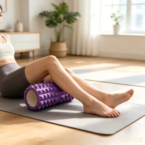 EVA Deep Tissue Massage Foam Roller, Spikey Muscle Roller for Yoga, Fitness, and Muscle Recovery