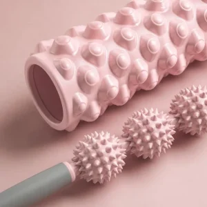 EVA Foam Roller Massage Stick with Trigger Point Ball for Yoga and Fitness