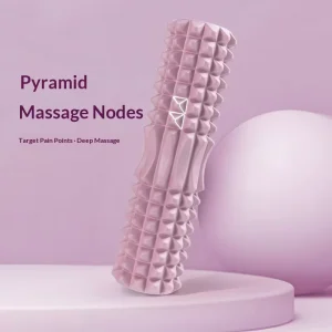 EVA Foam Roller Pyramid Pattern Firm Muscle Massage Yoga