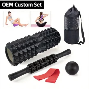 EVA Foam Roller Spike Massage Stick Set Muscle Release Yoga Fitness Recovery Equipment