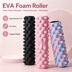EVA Foam Roller for Muscle Massage, Deep Tissue Massage, Trigger Point Therapy, Yoga, Fitness, and Recovery