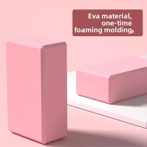 EVA High-Density Yoga Foam Block for Beginners, Dance Practice, and Pilates with Cork-Like Texture