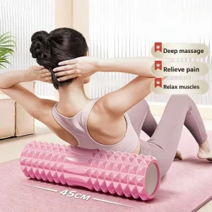 EVA Hollow Crescent-Shaped Spiky Foam Roller 33cm for Yoga and Fitness