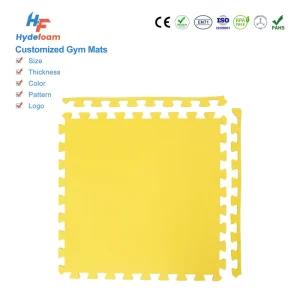 EVA Interlocking Gym Flooring Mats Waterproof Anti-Slip Eco-Friendly for Home Gym Studio and Indoor Training