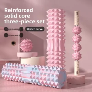 EVA Solid Foam Roller, Crescent-Shaped, Dual-Zone Yoga Massage Tool for Leg Muscle Relaxation