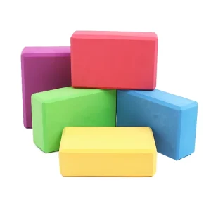 EVA Yoga Block, 3 x 6 x 9, Colorful