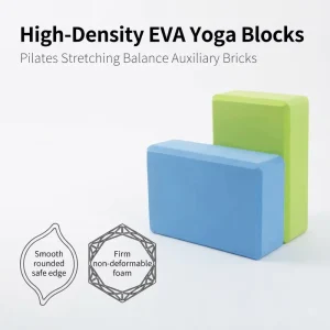 EVA Yoga Block High Density Foam Brick Eco Friendly Customizable Color Lightweight Non Slip Exercise Support for Pilates Deep