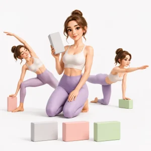 EVA Yoga Block for Stability, Stretching, and Extension Practice
