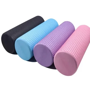 EVA Yoga Massage Foam Roller with Floating Nodes and Solid Core for Home Fitness
