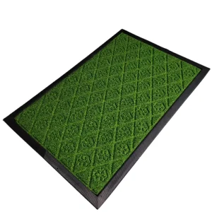 Easy-Clean Entryway Non-Slip Outdoor Rubber-Backed Grass Foot Door Mat