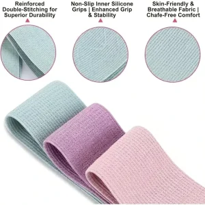 Eco Friendly 20lbs Fabric Resistance Band Light Booty Band for Beginners Hip Circle Non Slip High Elastic Exercise Band