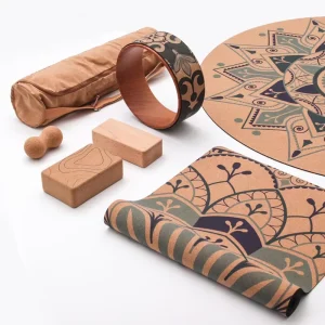 Eco-Friendly 4.5mm Natural Cork Yoga Mat Custom Logo 183x68cm